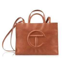 BRAND NEW Tan Telfar medium shopping bag.